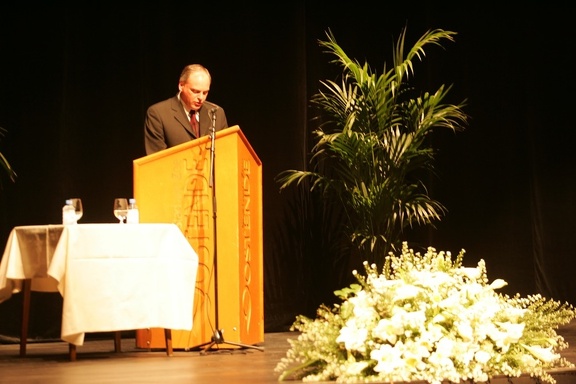 Inauguration of the building, speech by Mayor J. Vandecasteele